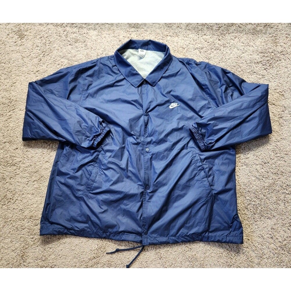 Nike Club Coaches Lined Jacket Men's 2XL Midnight Navy Casual Snap FN3316-410
